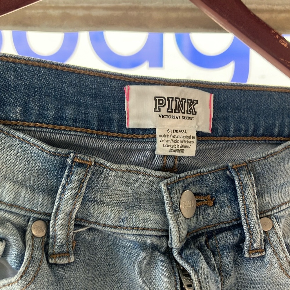 Pink Jean shorts